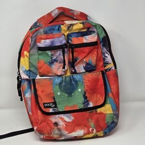 PUMA Procat Multicolor Backpack Book Laptop Sleeve Watercolor Paint Splatter 16"